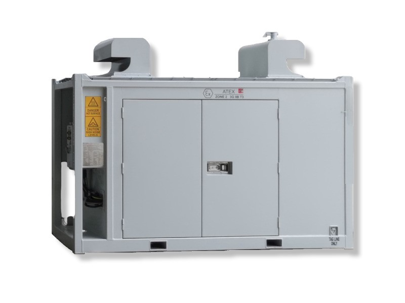 30 kVA Zone 2 diesel generator — ATEX Zone 2 certified skid unit