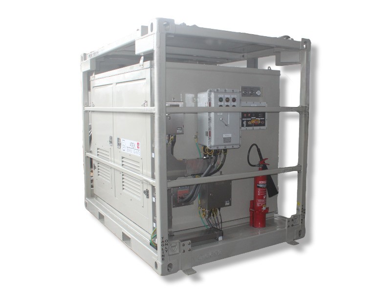 60 kVA Zone 2 diesel generator — ATEX Zone 2 certified open-frame skid unit